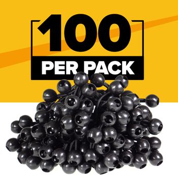 11'' Black Ball Bungees (bundle of 100)