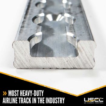 12' Heavy Duty Airline-Style L-Track - Aluminum
