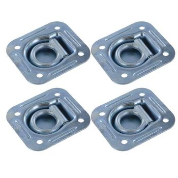 (4 pack) Recessed Pan Fitting w/ Tie Down Rope Ring (5,000 lbs.)