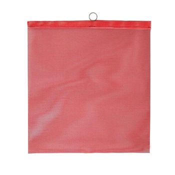 Red Mesh Safety Flag w/ wire rod: 18