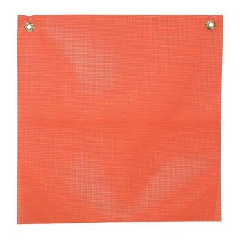 Orange Vinyl Coated Mesh Safety Replacement Flag: 18