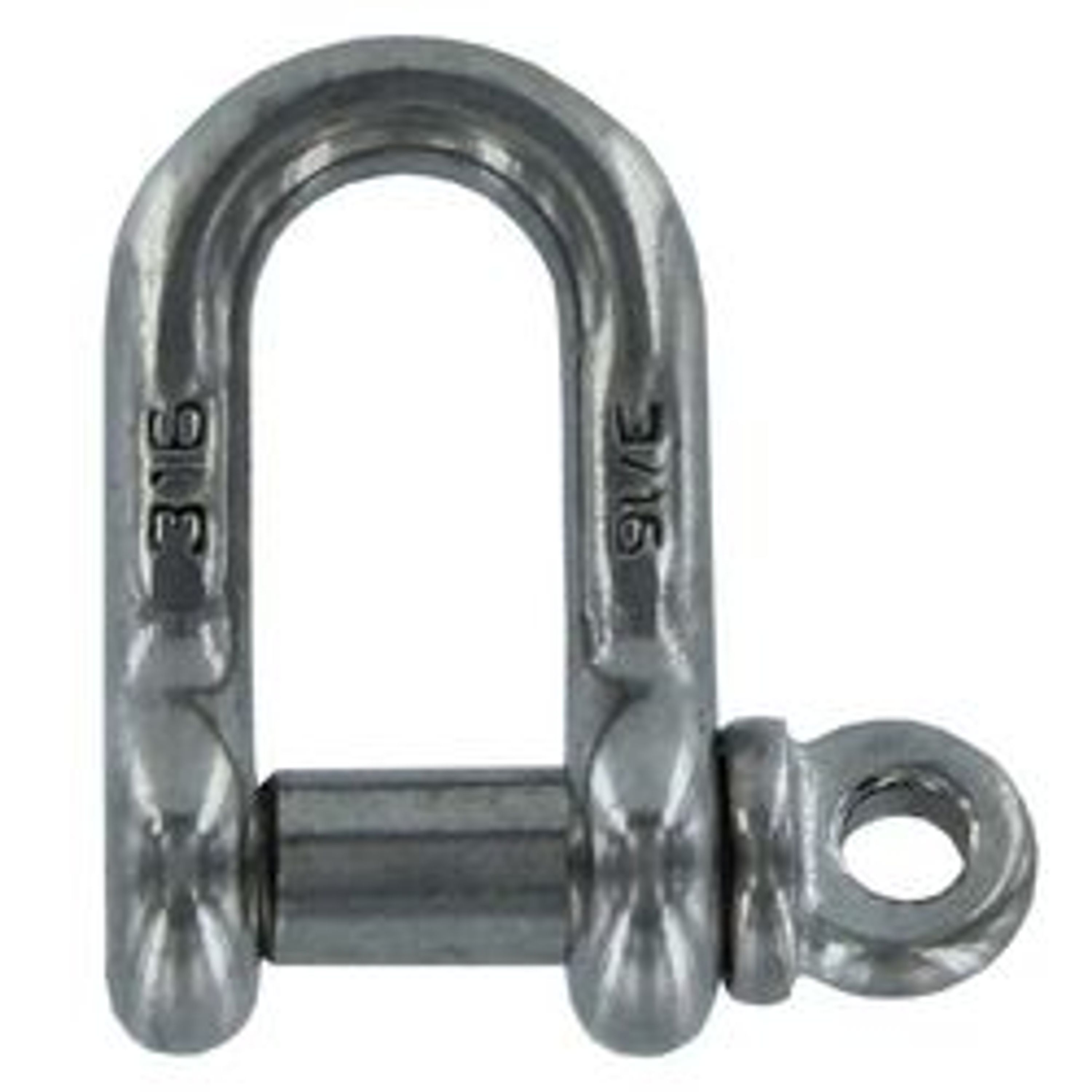 7/16 4-Pack Extreme Max 3006.8321.4 BoatTector Stainless Steel Anchor Shackle 