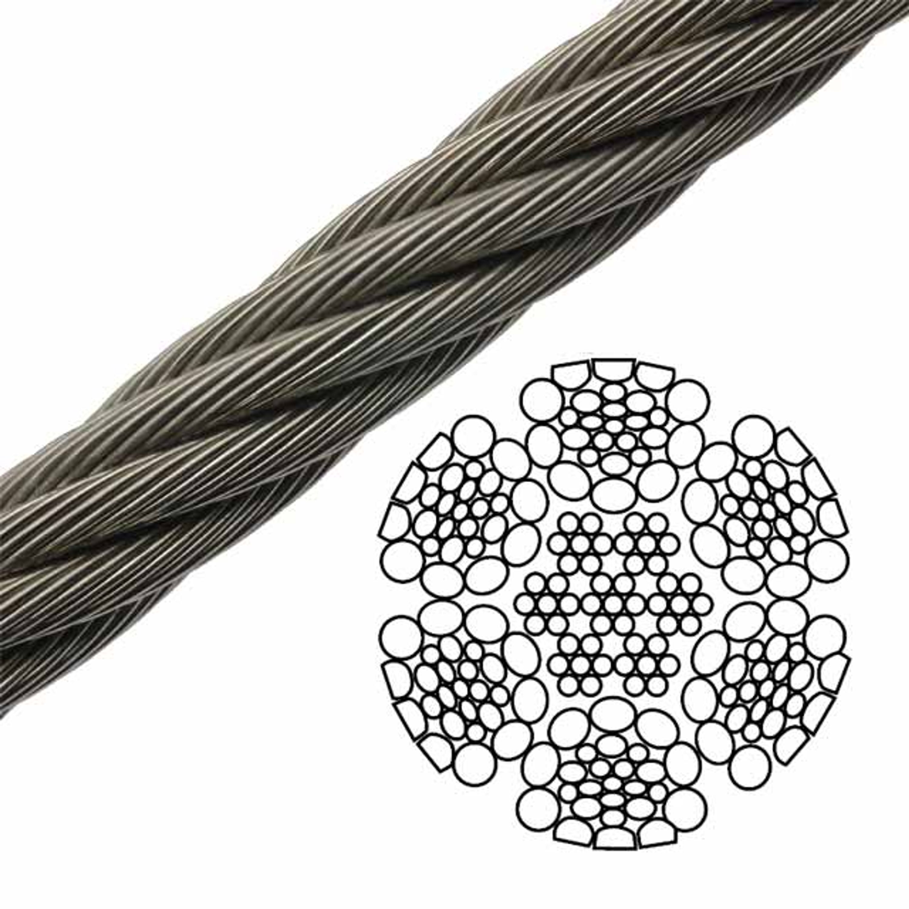 6x26 Impact Swaged Wire Rope Rotation Resistant | USCargoControl