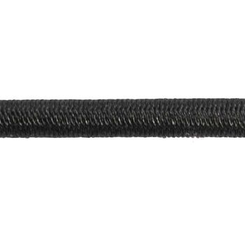 1/8''-3mm Black Polyester Shock Cord - Spool (500')