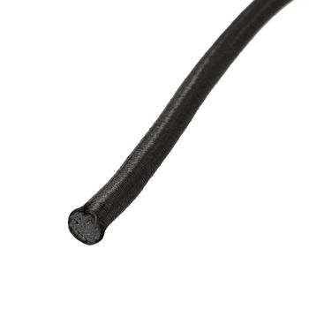 3/16''-5mm Black Polyester Shock Cord - Spool (500')