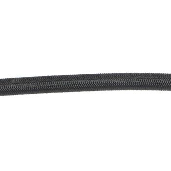 1/4''-6mm Black Polyester Shock Cord - Spool (500')