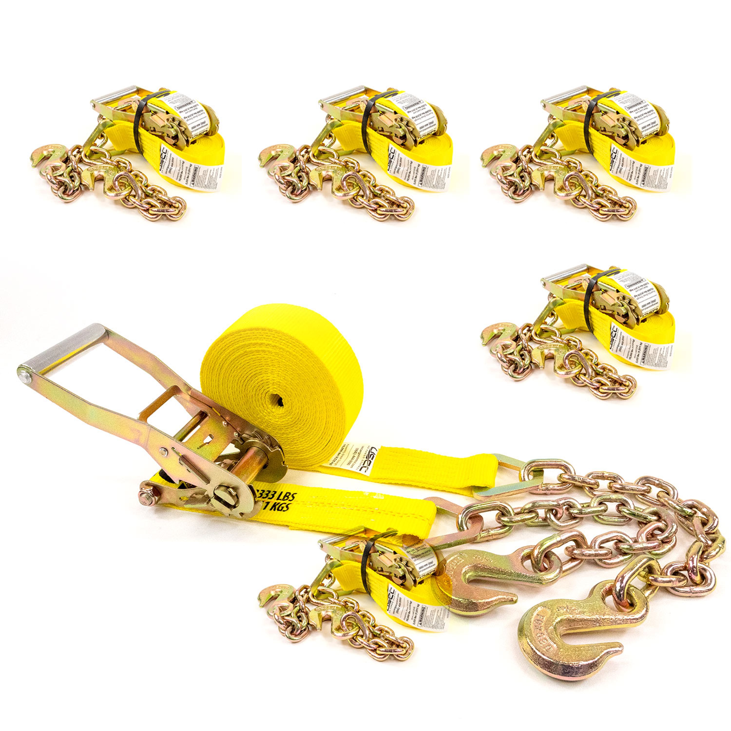 uscc-2-x-30-ratchet-straps-w-chain-extension-yellow-4pk-840086908995