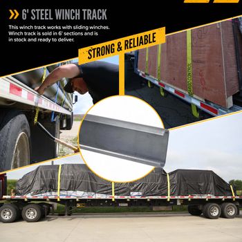 6' Steel Winch Track