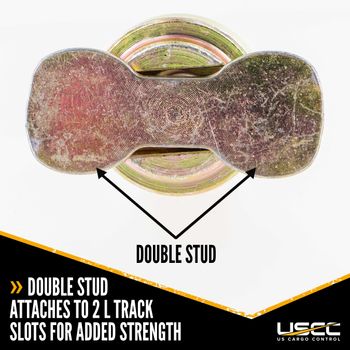 L-Track Double Lug Threaded Stud Fitting