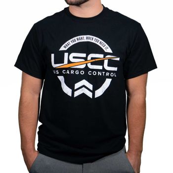 USCC Black Gildan Ringspun T-Shirt - 3XL