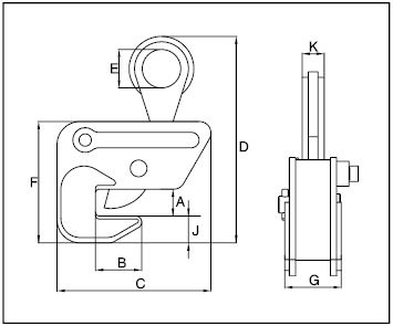 Crosby® IPBHZ 3 Ton Beam Lifting Clamp - 2705463