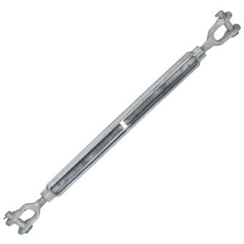 Galvanized Turnbuckle - Jaw & Jaw - 3/4 x 18