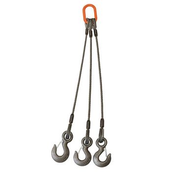 Wire Rope Sling - 3 Leg Bridle 1/4