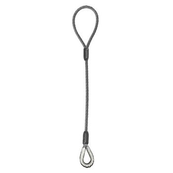 Wire Rope Sling - Single Leg  Eye and Thimble - 3/4